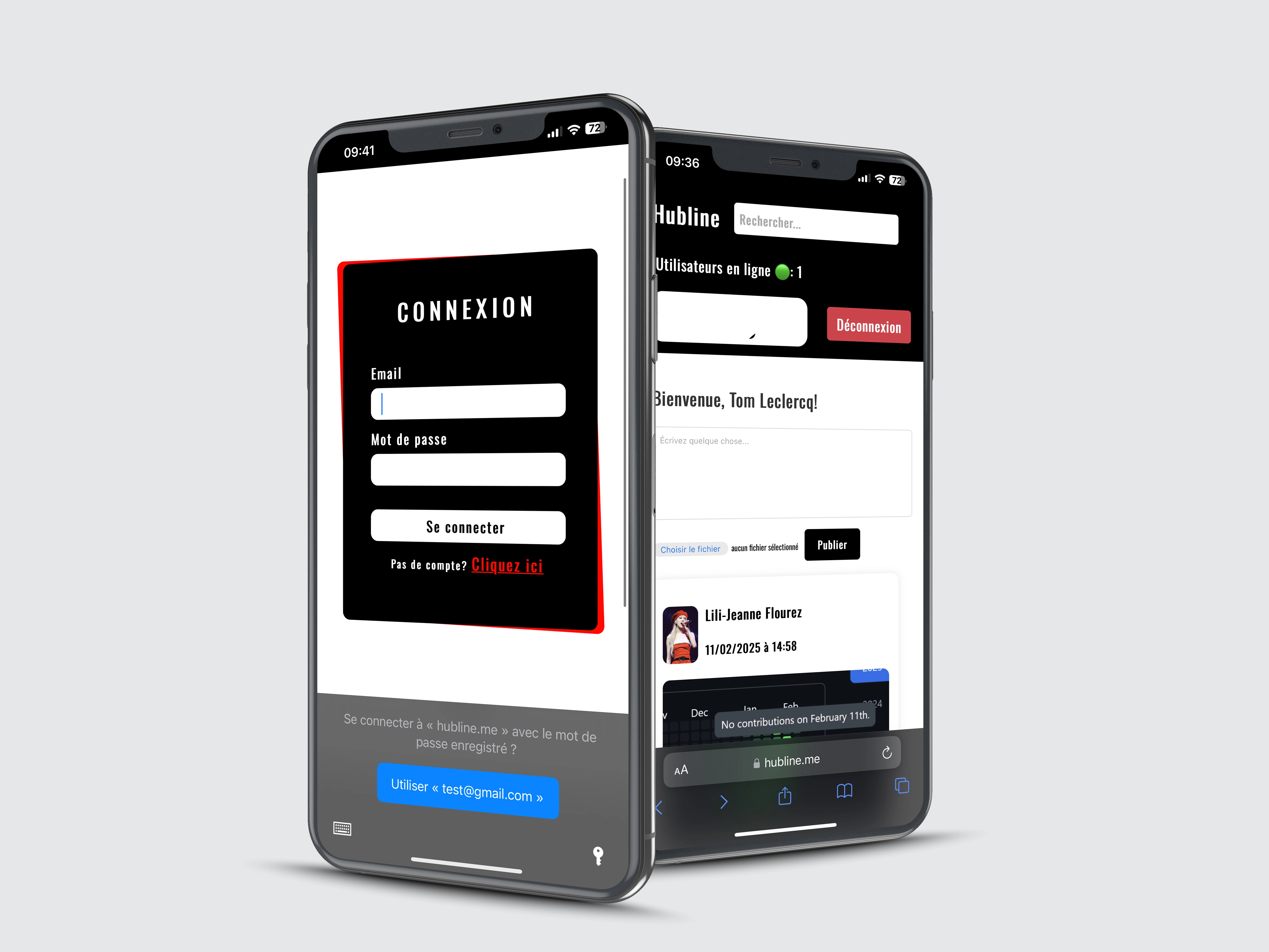 Aperçu du projet Hubline